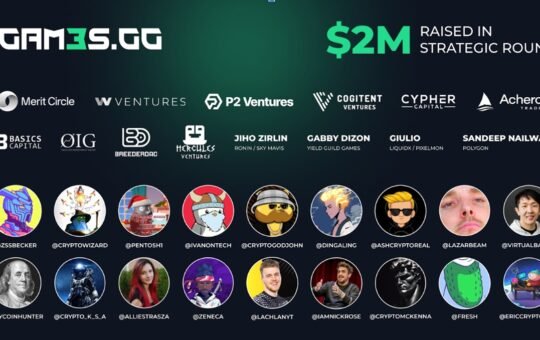 Gam3s.gg has raised $2M to launch Web3 gaming superapp and $G3 tokens