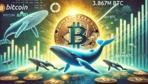 Bitcoin Large Players Hold 3.867M BTC – Metrics Reveal Whales Keep Growing