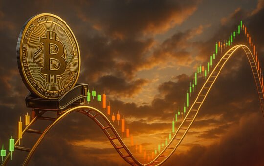 Bitcoin short term realized volatility drops to 16% after early April spike