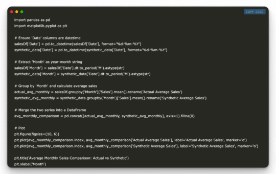 Step-by-Step Guide to Creating Synthetic Data Using the Synthetic Data Vault (SDV)