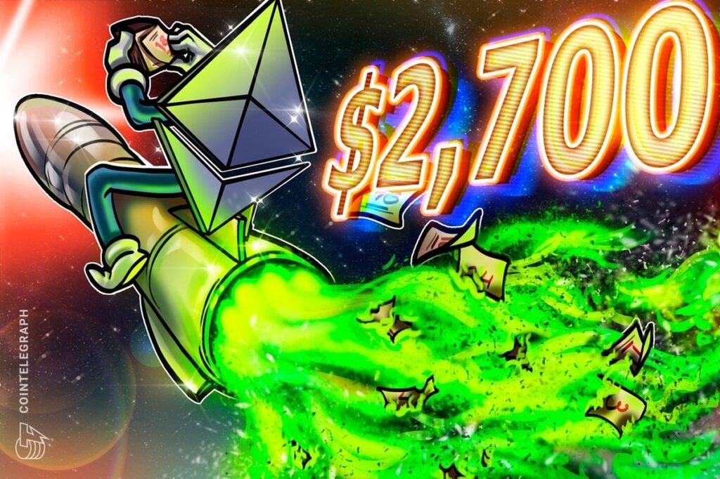 Ethereum Staking Hits Record As Price Surges To $2,700