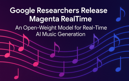 Google Researchers Release Magenta RealTime: An Open-Weight Model for Real-Time AI Music Generation