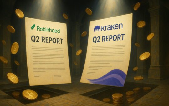 Robinhood crypto income is up 98% while Kraken had sharp QoQ decline