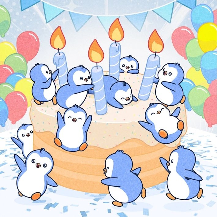 Pudgy Penguins Celebrates Fourth Anniversary Since Entering NFT Market