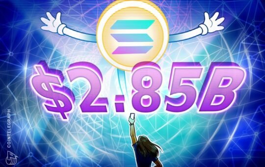 Solana earns $2.85B as ETFs, treasuries boost institutional demand