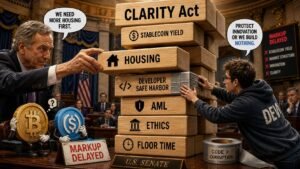 Crypto Clarity rules may be delayed because Congress is somehow stuck arguing over housing