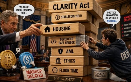 Crypto Clarity rules may be delayed because Congress is somehow stuck arguing over housing