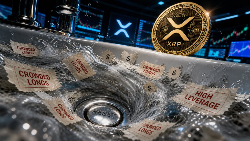 XRP’s leverage has been flushed out while price holds