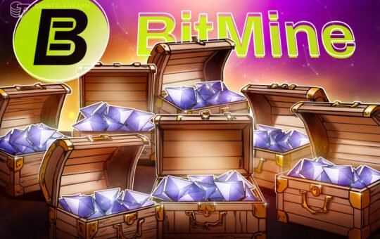 BitMine Nears 5% of ETH Supply With $10B Holdings Despite Bear Market