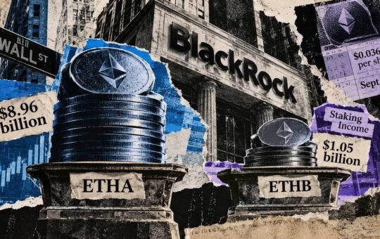 BlackRock’s staking Ethereum ETF pays yield but investors still prefer its $9 billion ETHA fund