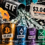 US crypto ETFs draw over $3 billion this week, with nearly $800 million flowing beyond Bitcoin