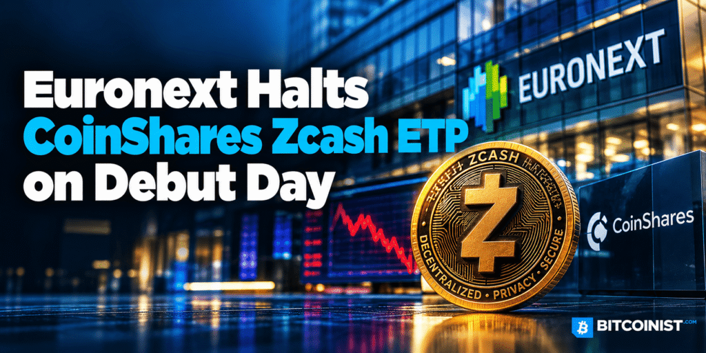 Euronext Halts CoinShares Zcash ETP on Debut Day