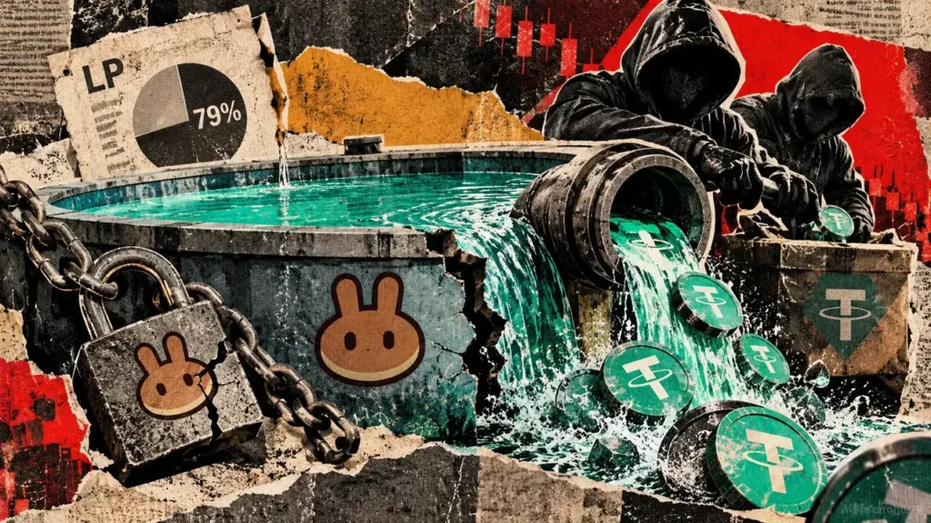 PancakeSwap pool drain bypassed burned LP receipts