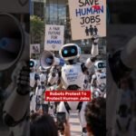 ROBOTS ARE PROTESTING TO SAVE HUMAN JOBS!